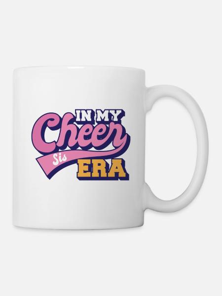Fière soeur dans ma danse d’encouragement de l’ère Cheer Sis - Mug blanc - blanc