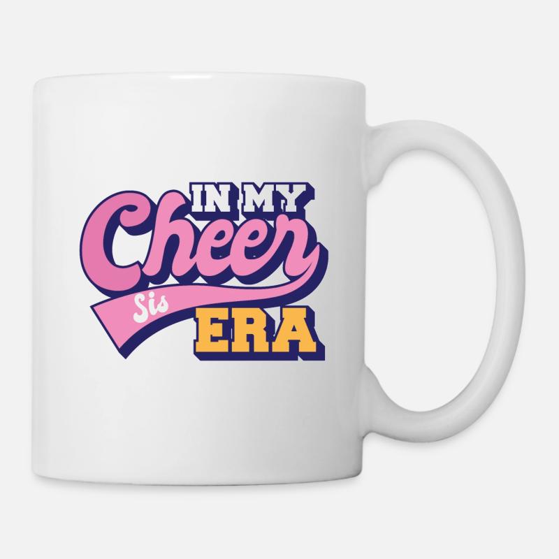 Fière soeur dans ma danse d’encouragement de l’ère Cheer Sis - Mug blanc - blanc