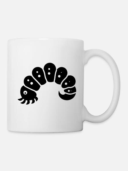 Raupe - Tasse - Weiß