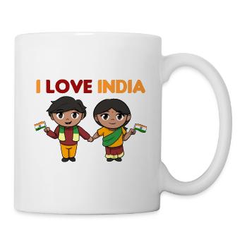 Inde Inde Hindu Pride Drapeau Pays I Cadeau - Mug blanc - blanc - Droite