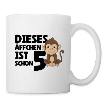 5th Birthday 2019 - This Monkey Is Already 5 - Mug - white - Right