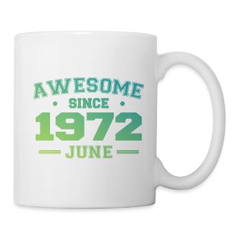 June 1972 Birthday Year 1972 June Gift 1972 - Mug - white - Right
