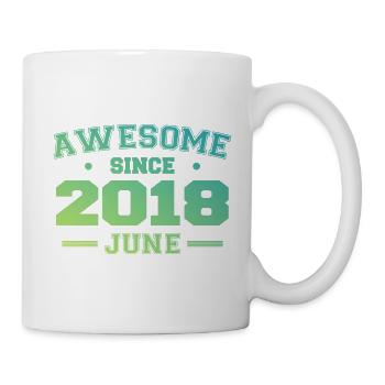 Juin 2018 Anniversaire Année 2018 Juin Cadeau 2018 - Mug blanc - blanc - Droite