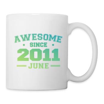 June 2011 Birthday Year 2011 June Gift 2011 - Mug - white - Right