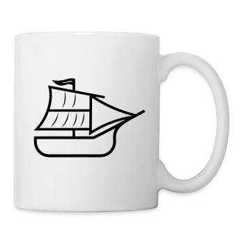 Bateau pirate - Mug blanc - blanc - Droite