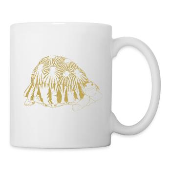 Illustrierte Designs mit Schildkröte - Tasse - Weiß - Rechts