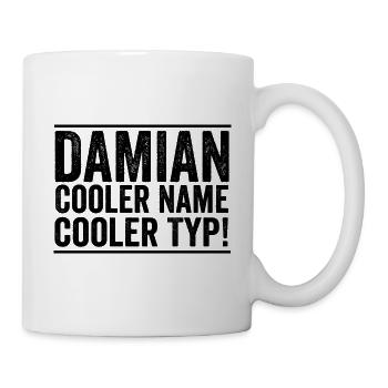 Vorname Damian - Tasse - Weiß - Rechts