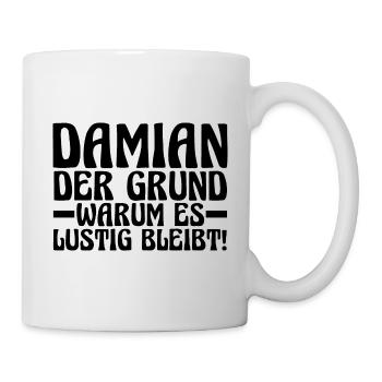 Prénom Damian - Mug blanc - blanc - Droite