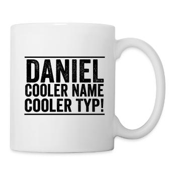 Prénom Daniel - Mug blanc - blanc - Droite