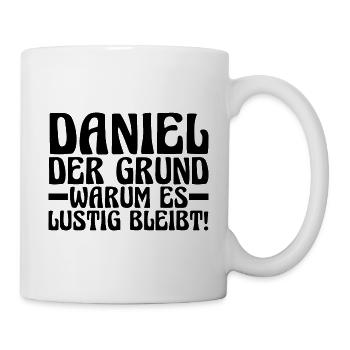 Prénom Daniel - Mug blanc - blanc - Droite
