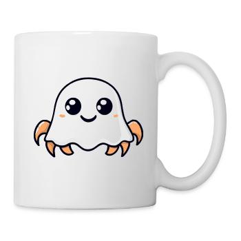 crabe crabe Halloween drôle fantôme - Mug blanc - blanc - Droite