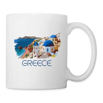 Griechenland Griechisch Ägäischen Ionischen Meer - Tasse - Weiß - Rechts