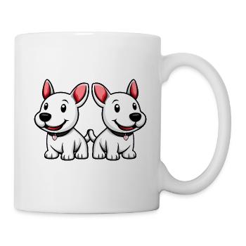 Bull Terrier Dog Comic - Mug - white - Right