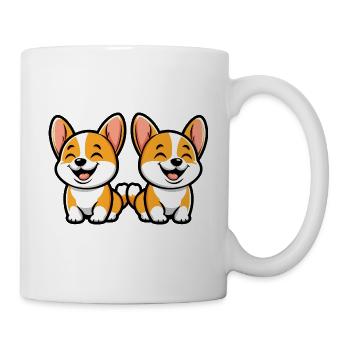 Corgi Dog Comic - Mug - white - Right