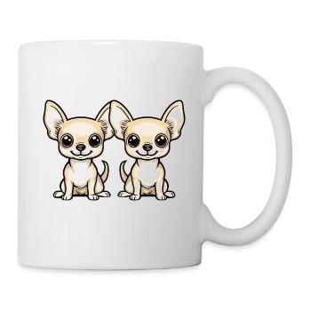 Chihuahua Hund Comic - Tasse - Weiß - Rechts