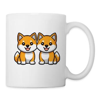 Shiba Inu Dog Comic - Mug - white - Right