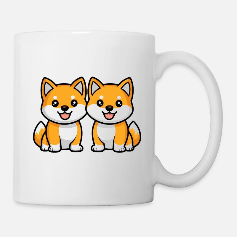 Shiba Inu Hund Comic - Tasse - Weiß