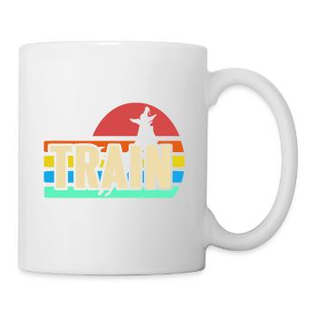 Train Retro Dog Dresseur Jumping Pet Motivation - Mug blanc - blanc - Droite