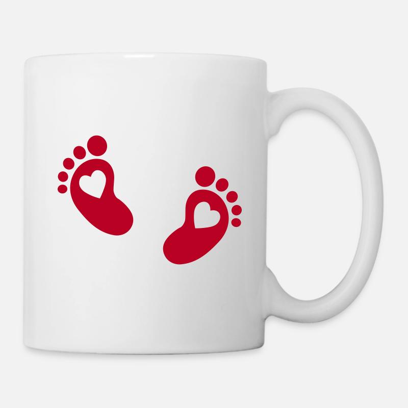 Bébé pieds - Mug blanc - blanc