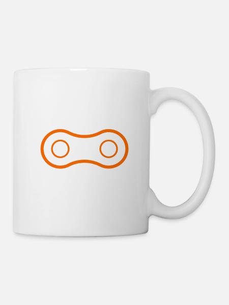 Minimal kleine Kette. - Tasse - Weiß