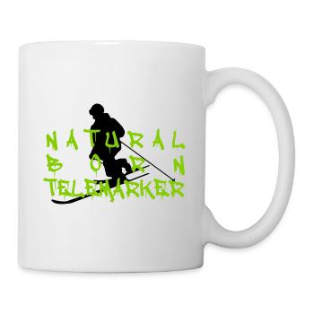 telemarker1 naturel né - Mug blanc - blanc - Droite