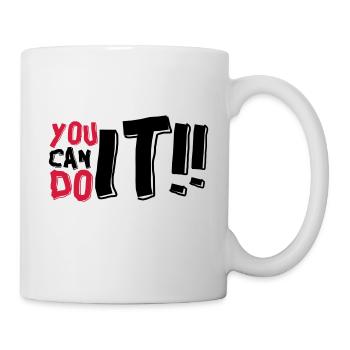 TU PEUX LE FAIRE - Mug blanc - blanc - Droite