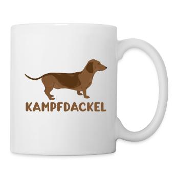 Teckel de combat drôle chien teckel - Mug blanc - blanc - Droite