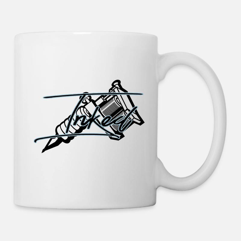 Tatouage machine à tatouer - Mug blanc - blanc
