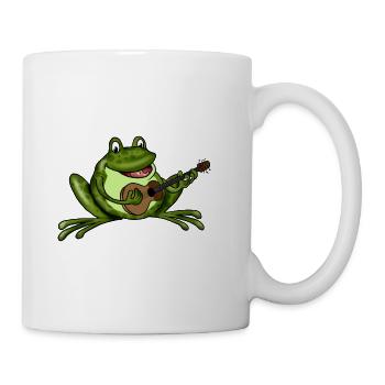 Frog with guitar - Mug - white - Right