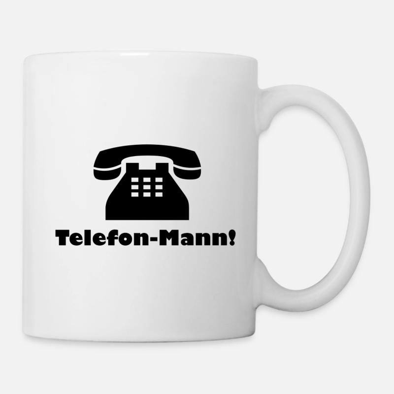 Telefon-Mann! - Tasse - Weiß