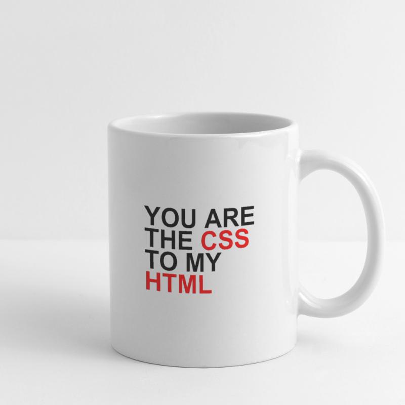 Tu es le CSS de mon HTML Mug blanc