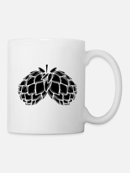 hopfen - Tasse - Weiß