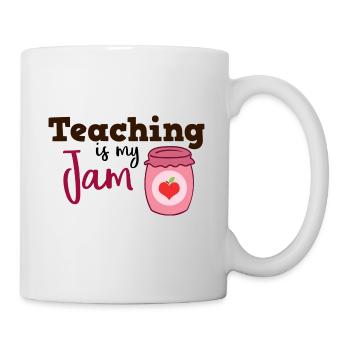 Teaching is my Jam Gift Teacher School - Mug - white - Right