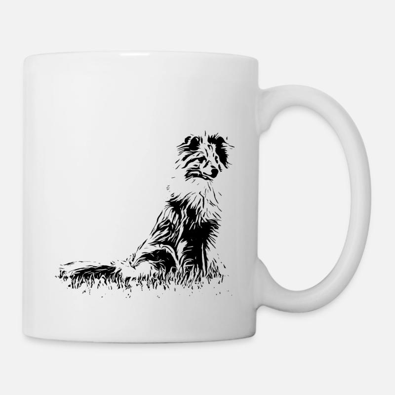 Sheltie Hunde - Tasse - Weiß