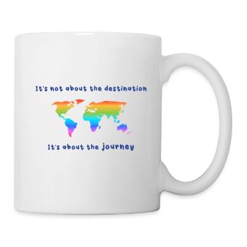 Rainbowworld - It's about the journey - Tasse - Weiß - Rechts
