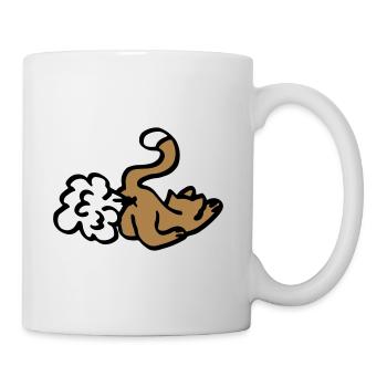Cat pups / cat fart / funny gift - funny - Mug - white - Right