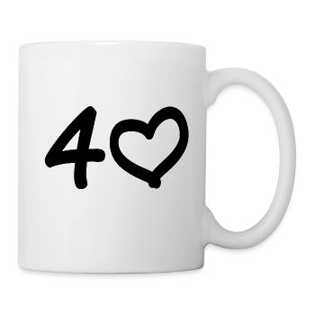 40 years birthday wedding anniversary gift - Mug - white - Right