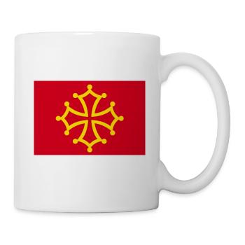 Okzitanische Kreuze - Geschenk für die Okzitaner - Tasse - Weiß - Rechts