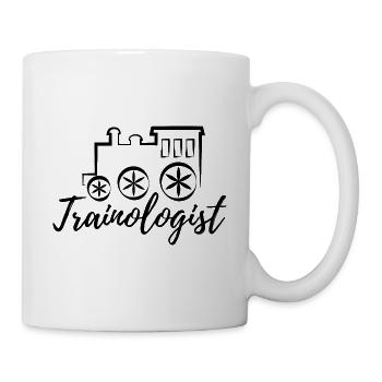 Train chemin de fer cheminots trains conducteur de locomotive - Mug blanc - blanc - Droite