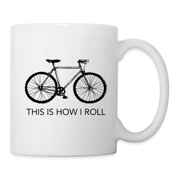 This is how I roll - Biker Bike - Tasse - Weiß - Rechts
