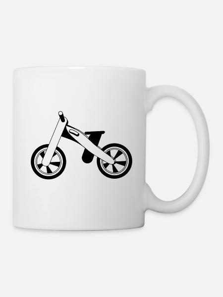 Laufrad Kinderfahrrad Kinderrad Farbe Wählbar - Tasse - Weiß
