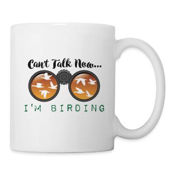 Ornithologiste oiseaux oiseaux observent le sort - Mug blanc - blanc - Droite