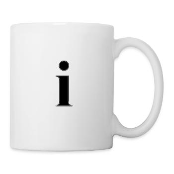 Buchstabe i Letter abc Alphabet Name Geschenkidee - Tasse - Weiß - Rechts