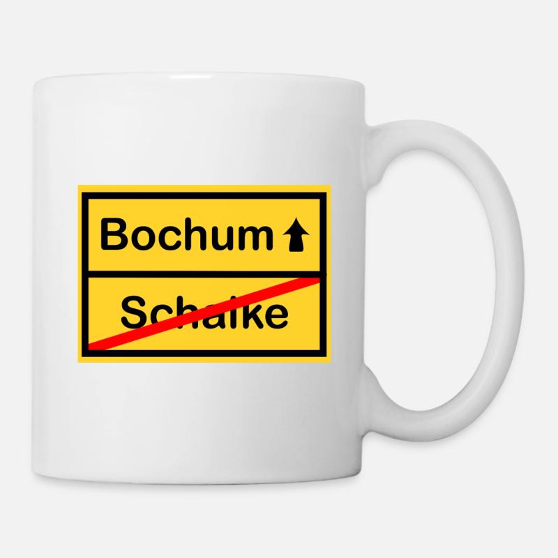 Bochum Schild - Tasse - Weiß