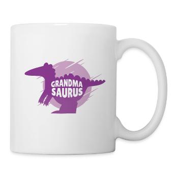 Grandma Saurus - Funny Grandmother Dinosaur - Mug - white - Right