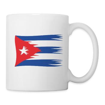 Kuba Flagge Cuba Flagge befreit Cuba cubanisch - Tasse - Weiß - Rechts