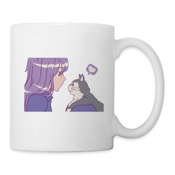 Juste une fille qui aime Anime et Cats Anime Merch - Mug blanc - blanc - Droite
