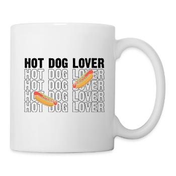 Hot Dog Saucisse Amour Hot dog fast food - Mug blanc - blanc - Droite