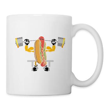 Hot Dog Bodybuilding Fitness Gym Cadeau - Mug blanc - blanc - Droite
