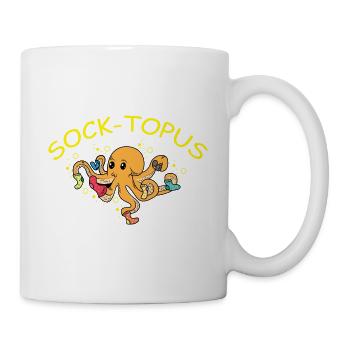 Sock-Topus Vendeur Cadeau - Mug blanc - blanc - Droite